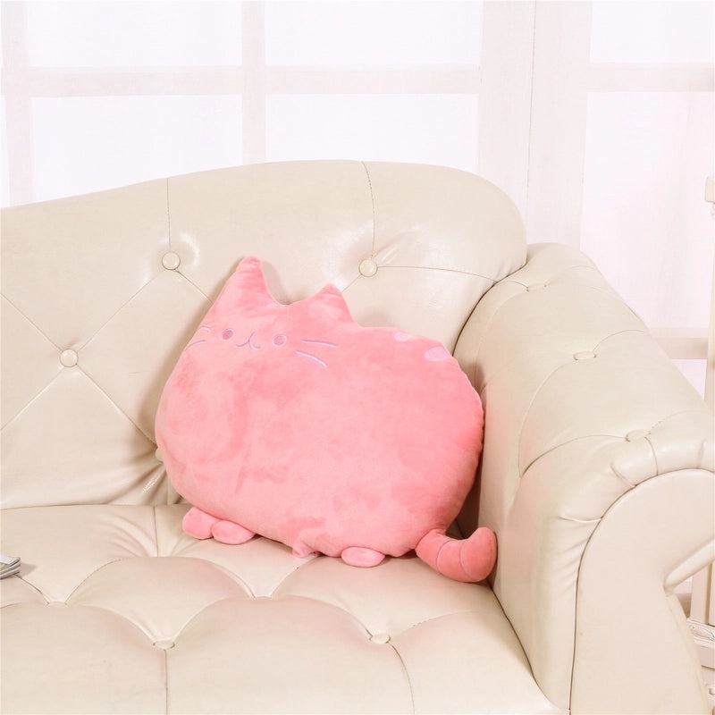 Cartoon Cat Face Cushion for Sofa and Bedside | Home Decor Cushion | Cute Biscuit Cat Pillow | Living Room Accessories | Plush Cat Cushion|Home D