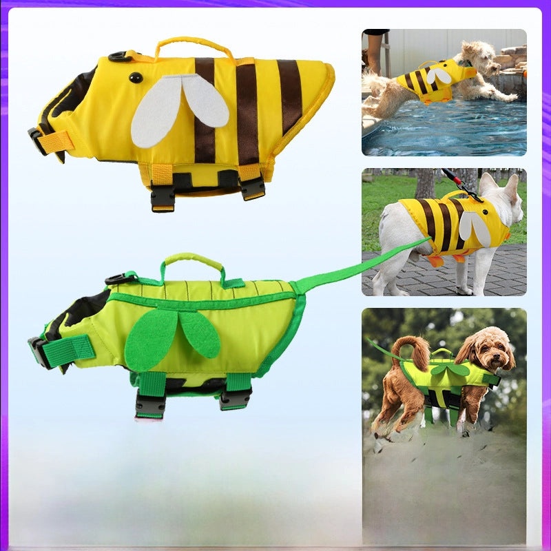 Customized Small Medium Dog Life Jacket Summer Adjustable Pet Swimsuit Safety Vest | Pet Supplies