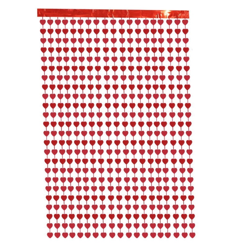 Minimalist Heart Shape Christmas Door Curtain for Indoor Outdoor Parties|Home Decor Curtains