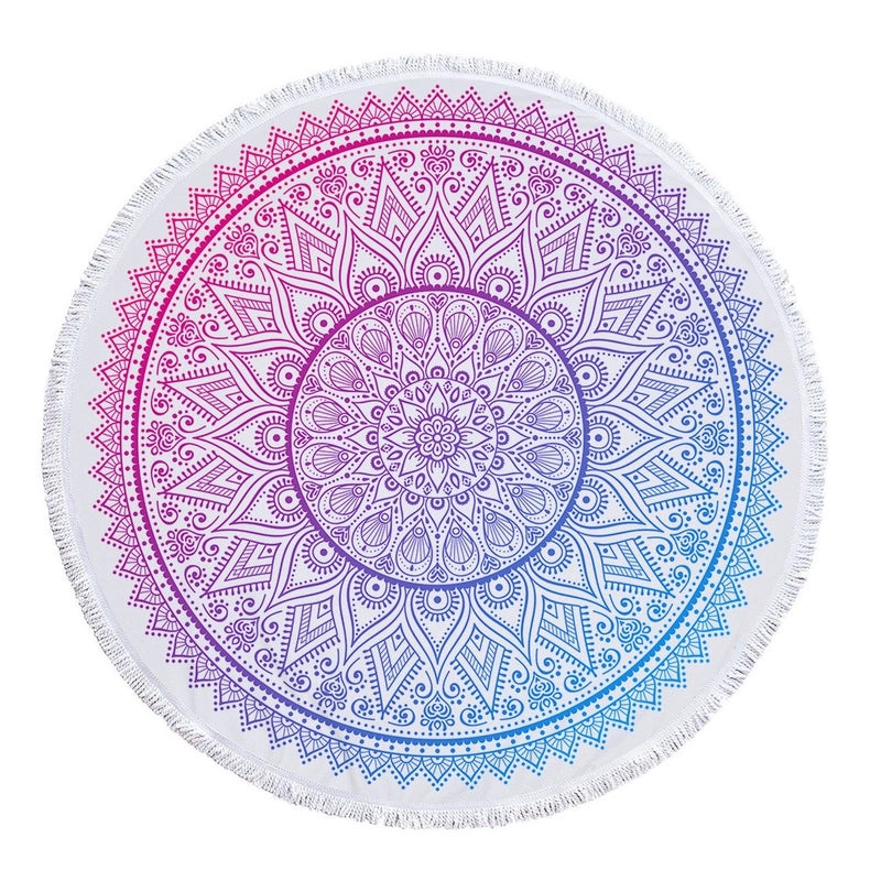 Ethnic Geometric Pattern Lightweight Microfiber Beach Towel for Casual Outdoor Use|Beach Towels