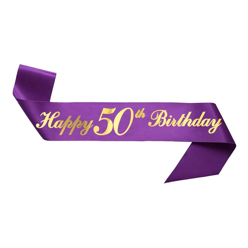 Birthday Rhinestone Crown Headband Purple Alloy Shoulder Strap Set|Jewelry & Accessories