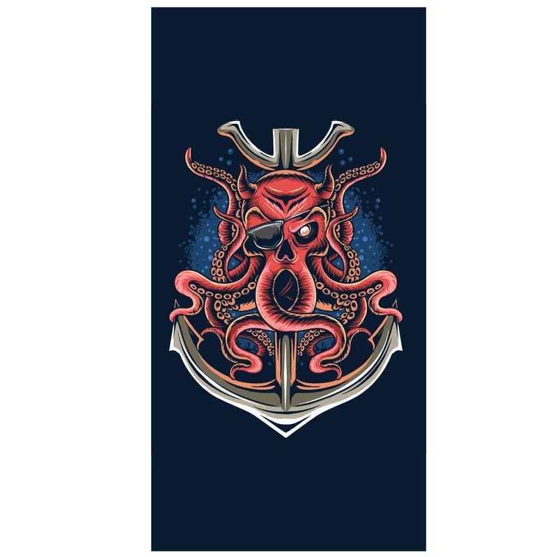 Underwater Animal Print Double-Sided Velvet Polyester Bath Towel | Bath & Beach Towels