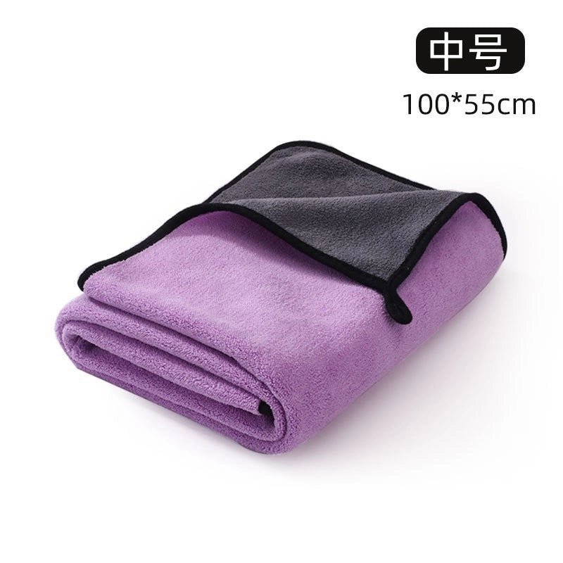 Extra Large Super Absorbent Pet Bathrobe Quick Dry Thickened Towel for Medium Large Dogs and Cats | Pet Bath Accessories