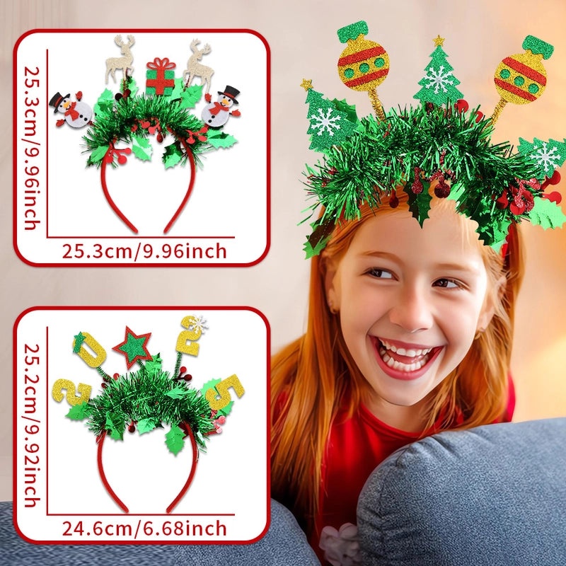 Christmas Cute IG Style Snowman & Elk Felt Hair Band Party Accessories|Holiday Hair Accessories