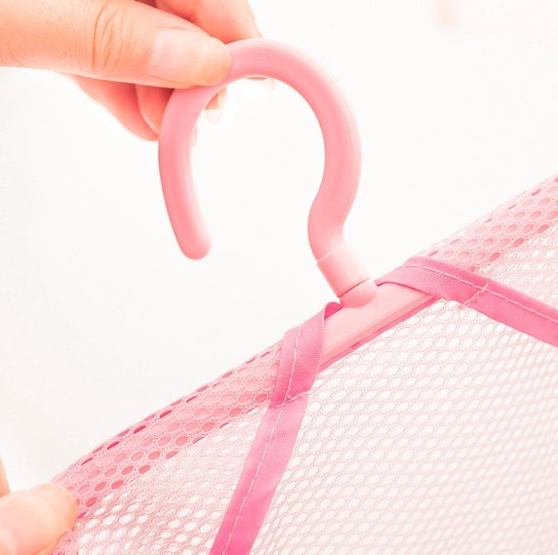 Portable Hanging Mesh Storage Bag for Clothes Kitchen Bathroom Organizer | Home Storage & Organization