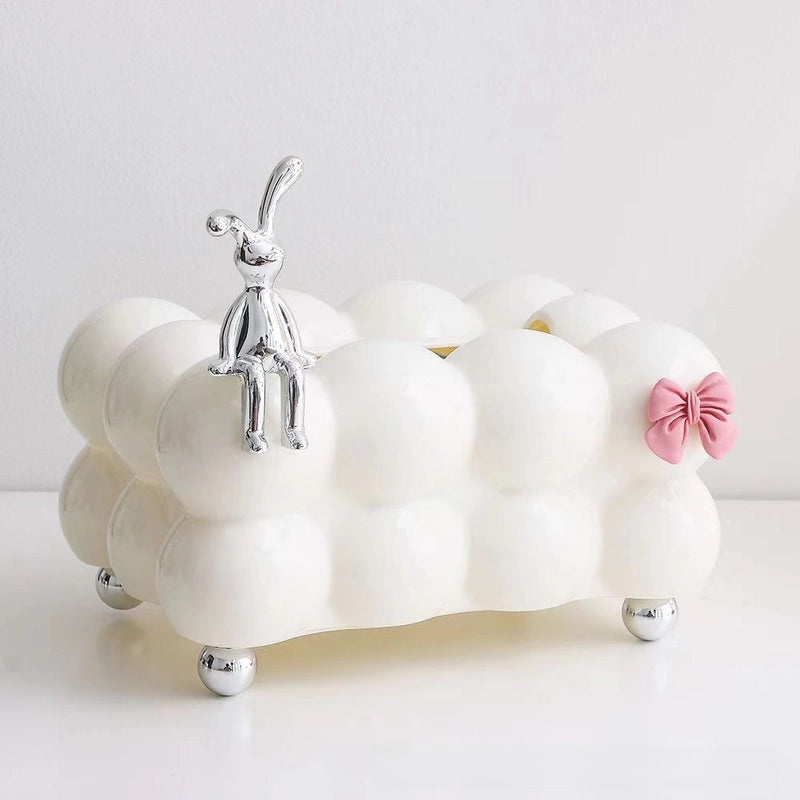 Cute Cotton Candy Design Tissue Box for Living Room Coffee Table | Home Decor & Tissue Holders