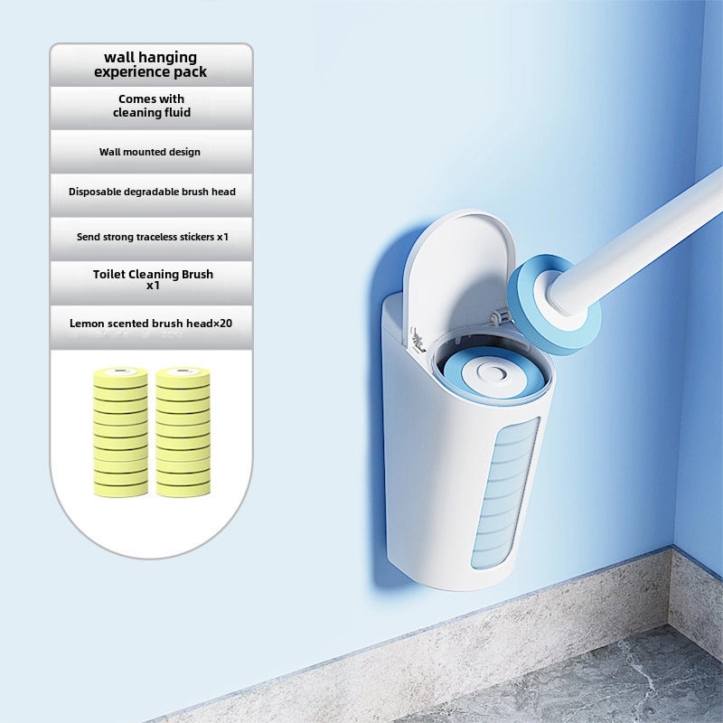 Disposable Toilet Brush Replacement Set Wall-Mounted Household Cleaning Brush | Bathroom Accessories