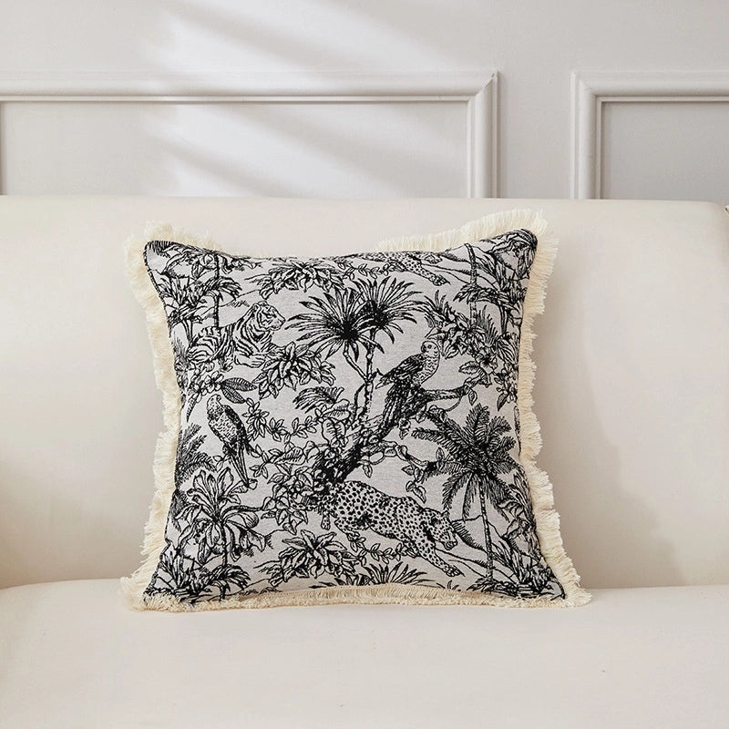 Minimalist Geometric Cotton Linen Pillow Covers for Home Decor | Home Textiles & Bedding