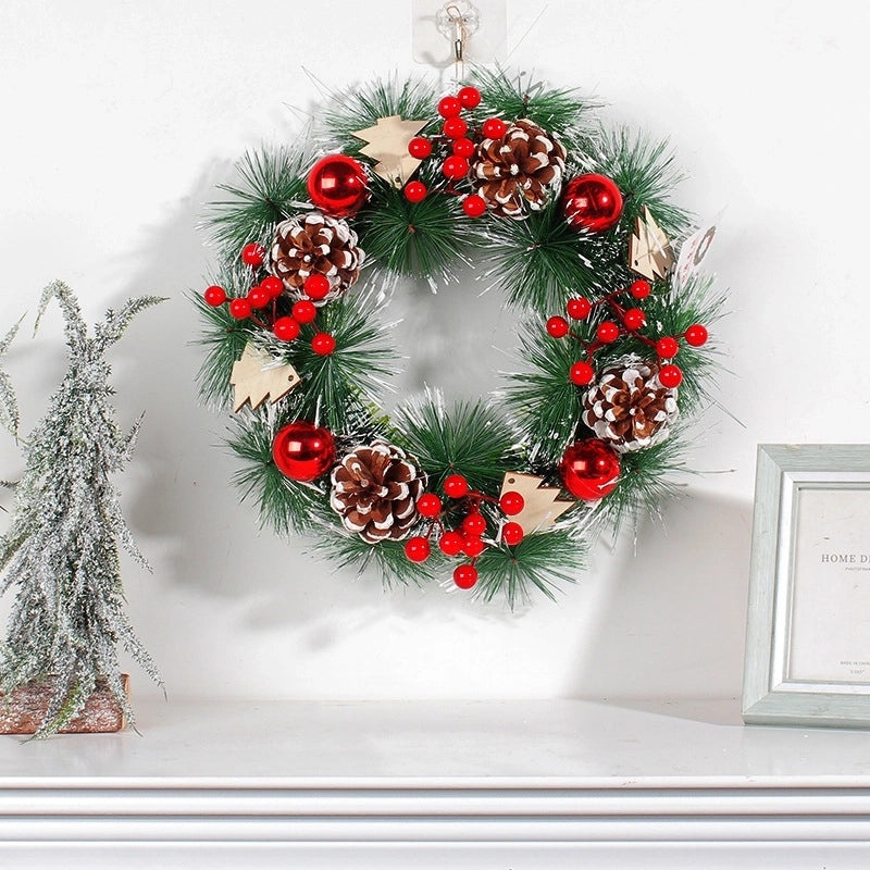 Minimalist Christmas Tree and Pine Cone Garland Decoration|Holiday Decorations