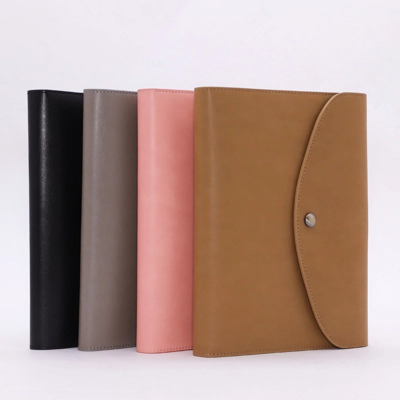 Solid Color PU Leather Business Notebook for Back to School | Stationery & Office Supplies