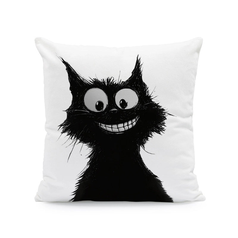 Adorable Cat Plush Pillow Covers for Couch and Sofa Decor|Home Decor Accessories