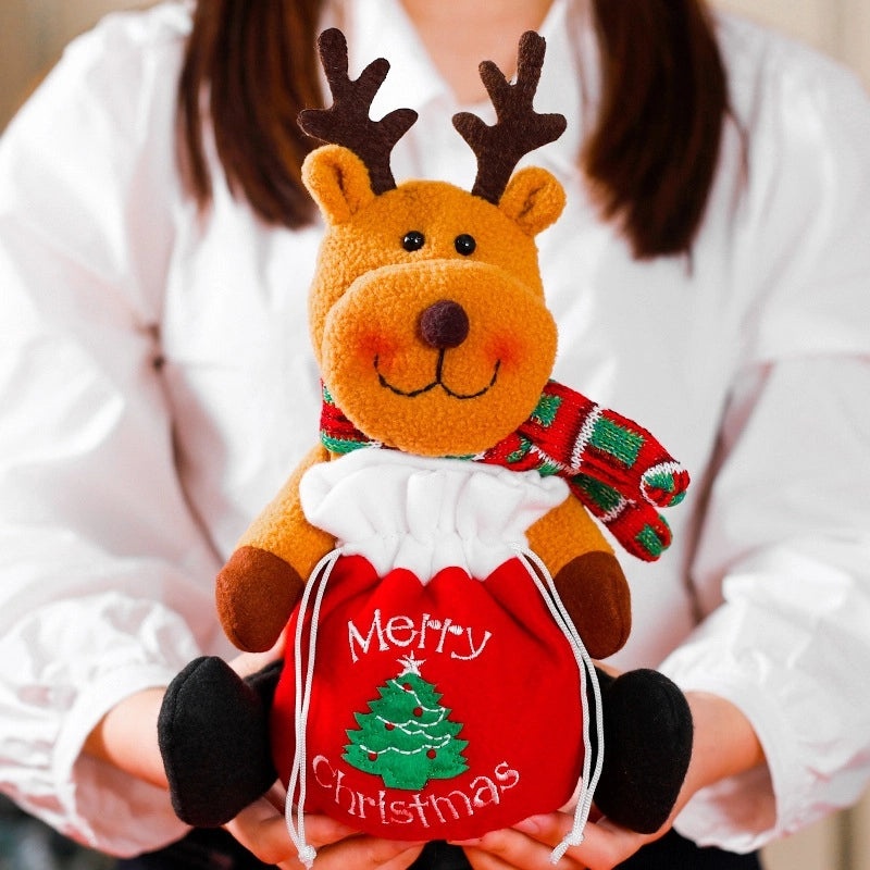 Christmas Tree Santa Claus Snowman Gift Bags Festive Party Wrapping Supplies|Holiday Party Supplies