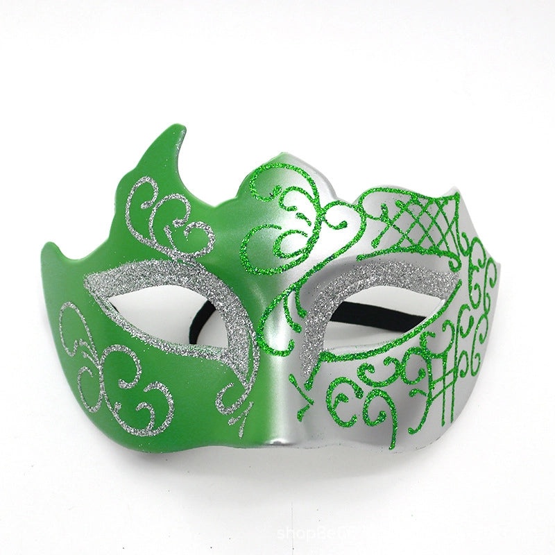 Mardi Gras Minimalist Geometric Plastic Party Mask | Party Supplies