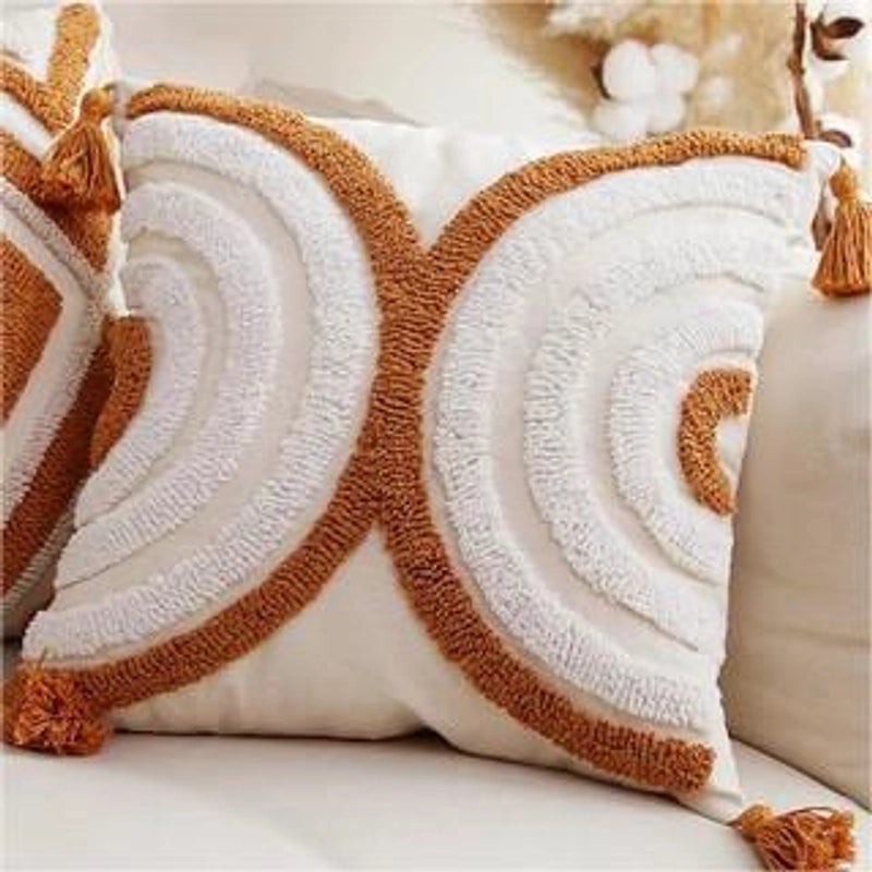 Bohemian Indian Tufted Cushion Cover Simple Nordic Style Throw Pillow for Bay Window Room Decor|Home Decor Pillows