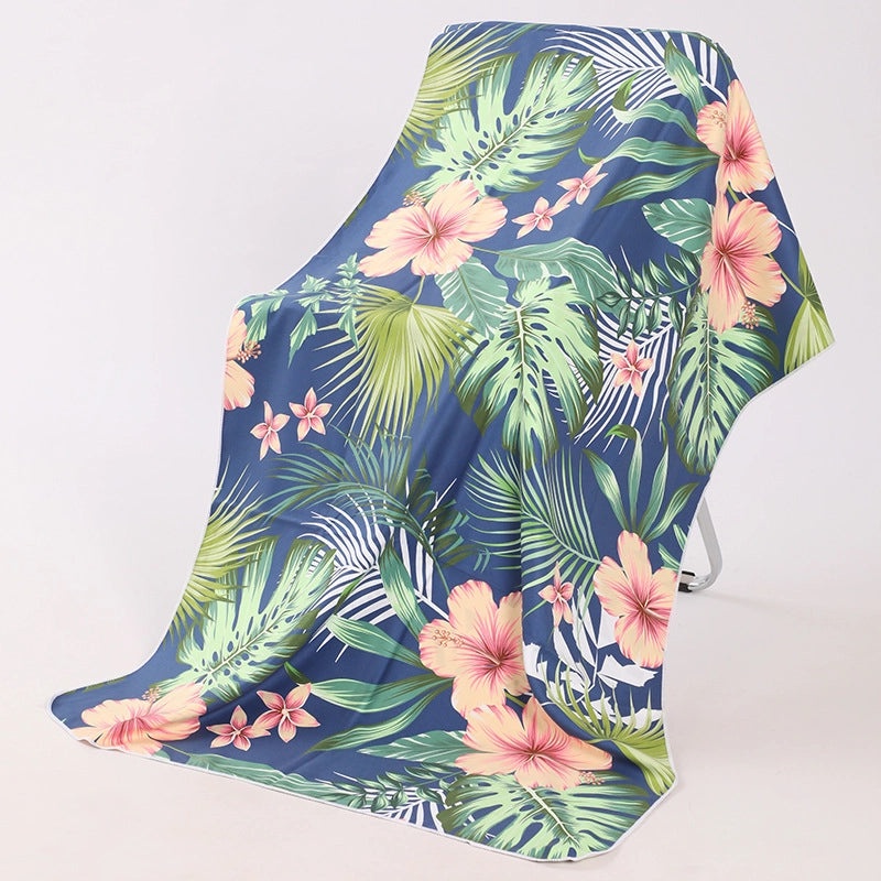 Underwater Animal Print Double-Sided Velvet Polyester Bath Towel | Bath & Beach Towels