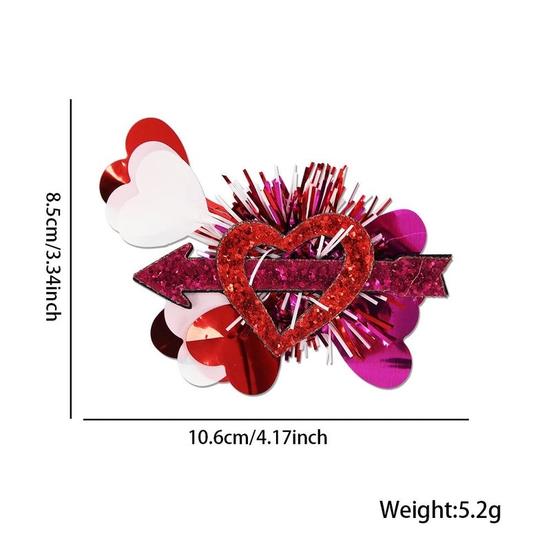 Sweet Heart Bow Knot Felt Hairpin for Valentine's Day Party Date | Hair Accessories