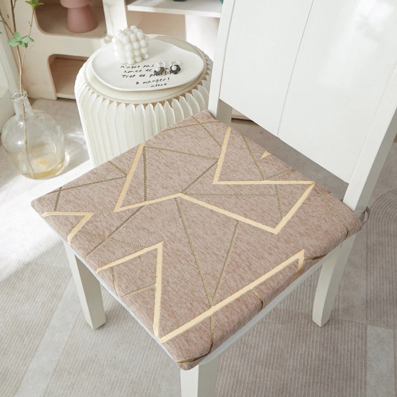Soft Cotton Chenille Rhombus Seat Cushion Minimalist Design|Home Decor & Seating Accessories