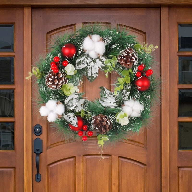 Minimalist Christmas Tree and Pine Cone Garland Decoration|Holiday Decorations