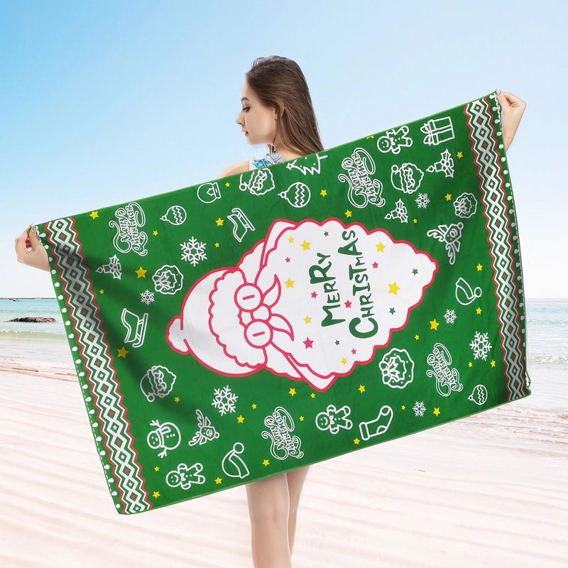 Color Block Superfine Fiber Beach Towel for Casual Vacation | Beach Towels & Accessories