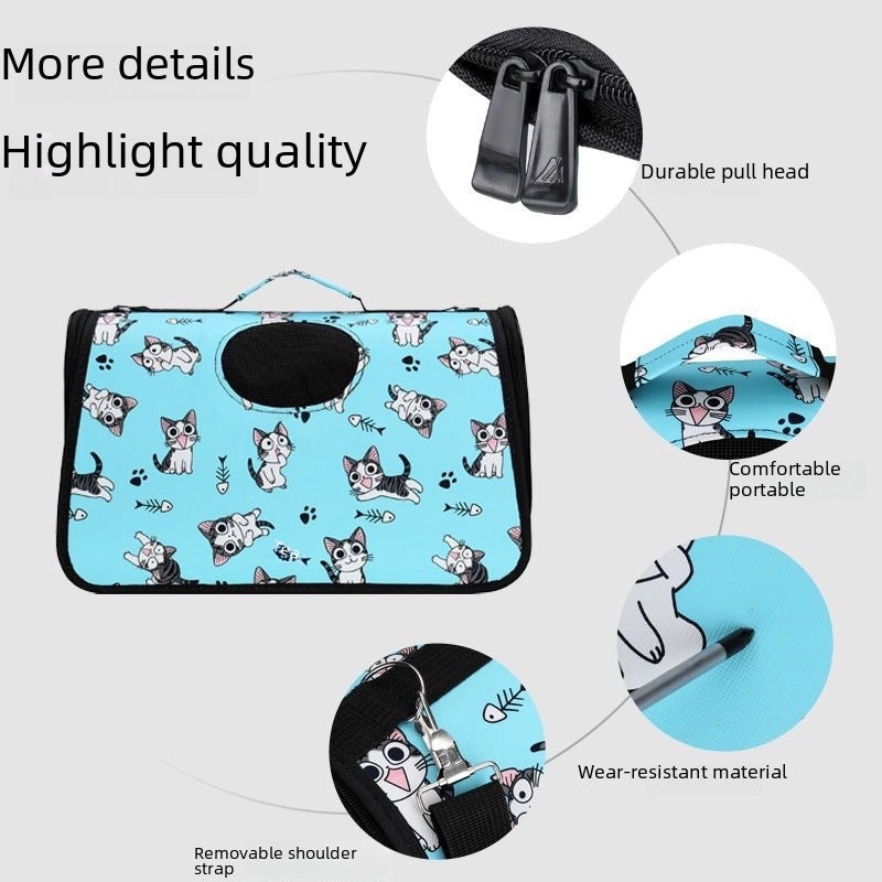 Foldable Space Capsule Pet Carrier Backpack for Small Dogs and Cats Portable Outing Cage Bag|Pet Carriers & Travel Gear