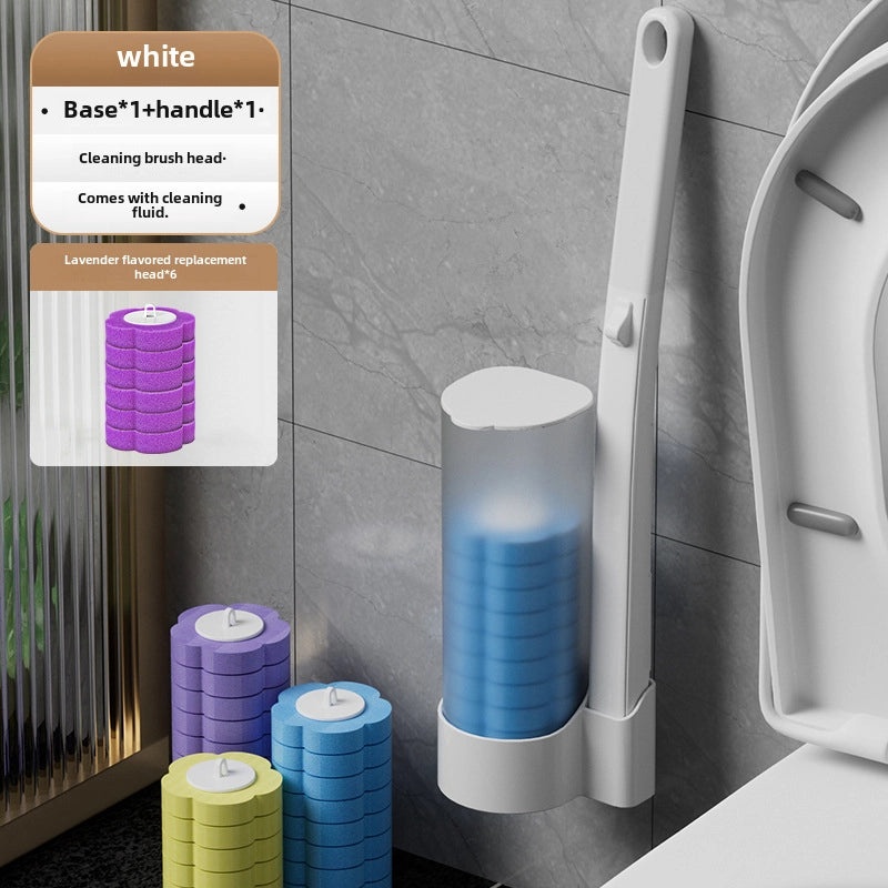 Toilet Brush Replacement Sponge Head Disposable Cleaning Tool No Dead Angle Household Use|Home Cleaning Supplies