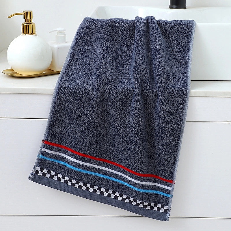 Absorbent Cotton Towel with Embroidered Logo for Household and Promotional Gifts|Home & Living - Towels & Linens