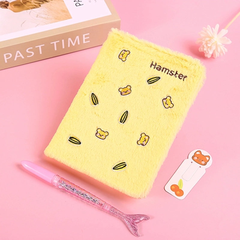 Cute Animal Plush Notebook for School Learning | Stationery & School Supplies