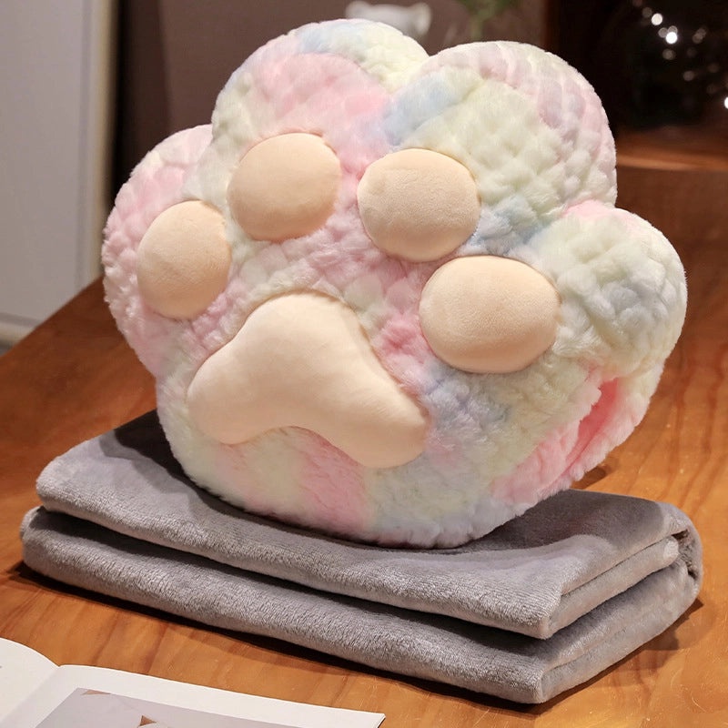 Cat Claw Car Pillow Quilt Multifunctional Office Nap Cushion Air Conditioning Blanket 3-in-1 Travel and Rest Pillow|Office & Travel Pillows