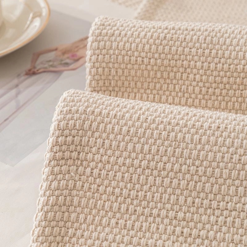 Japanese-style Cotton Linen Non-slip Sofa Cushion Cover, Simple Modern Four Seasons Universal Seat Protector|Home Decor & Cushion Covers