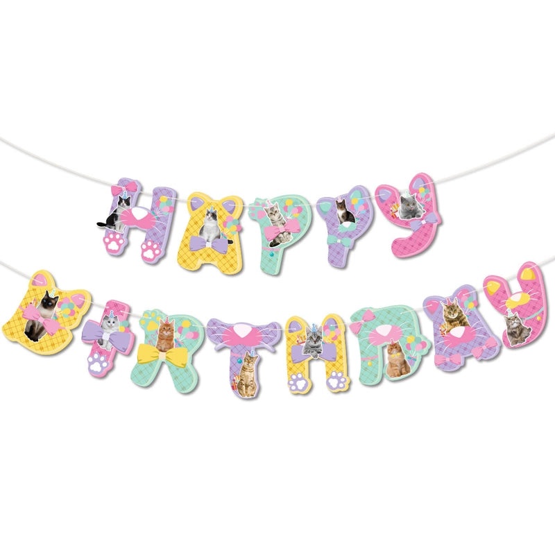 Cute Cat Holiday Party Emulsion Balloons | Party Supplies