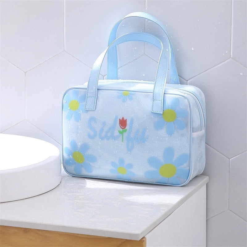 Korean Style Floral Butterfly PVC Pouch|Accessories Storage Bags