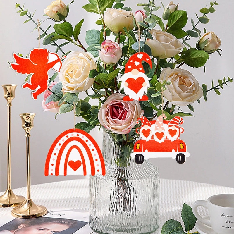 Elegant Lady Minimalist Letter Boxwood Hanging Ornament for Valentine’s Day Holiday Banquet Daily Decor|Home Decor Ornaments