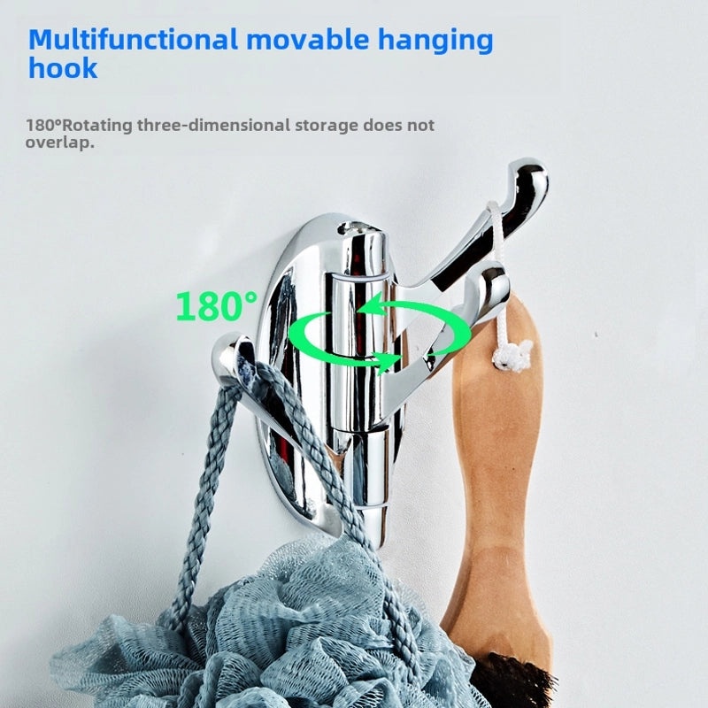 Rotating 180° Single Hook for Bathroom Door Coat and Toilet Hanger | Home & Kitchen Storage & Organization
