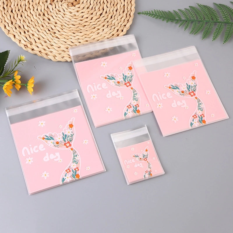 Creative Mermaid Tail Self-Adhesive OPP Bag for Biscuit and Dessert Packaging | Packaging Bags