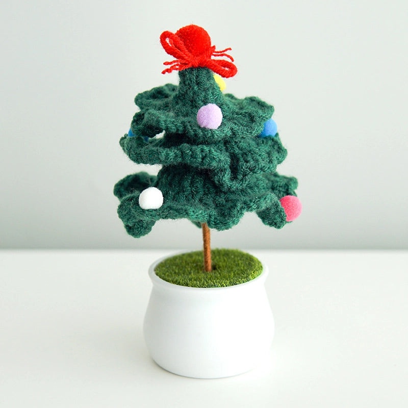 Nordic Christmas Tree Yarn Decoration Cute Modern Festival Party Ornament|Home Decor