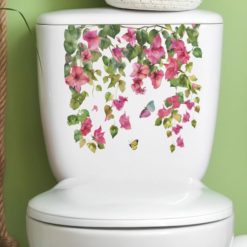 Cute Leaf and Flower PVC Wall Sticker for Casual Home Decor | Wall Art