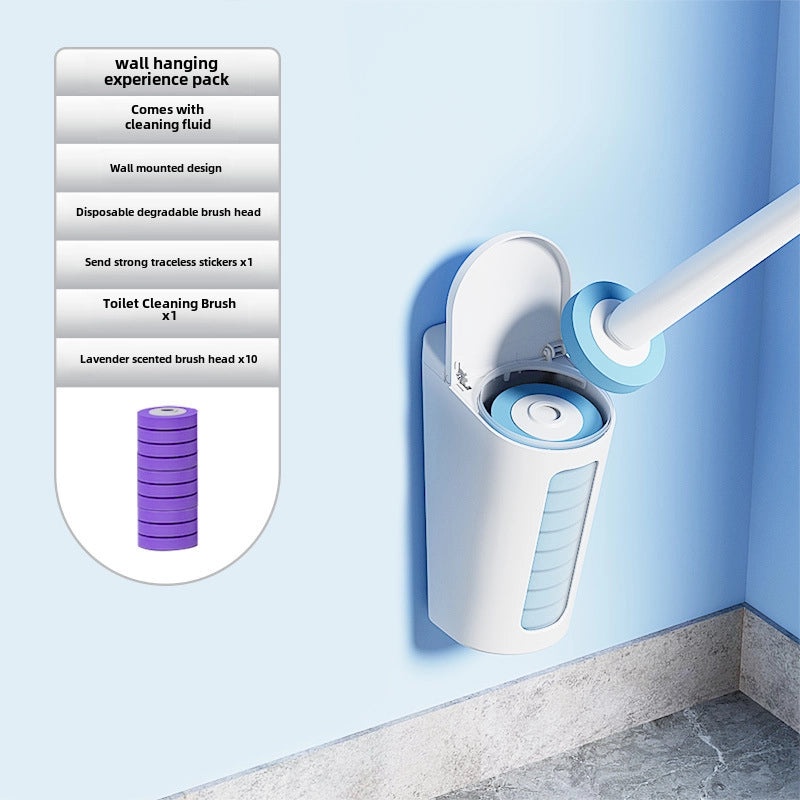 Disposable Toilet Brush Replacement Set Wall-Mounted Household Cleaning Brush | Bathroom Accessories