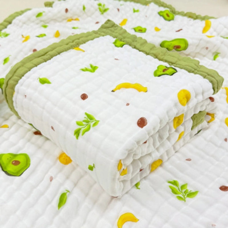 Newborn Baby Soft Cotton Bath Towel Absorbent Gauze Wrap Summer Lightweight Quilt|Baby Bath & Towels