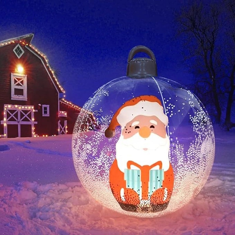 Christmas Pastoral Tree Santa Claus Snowman PVC Decorative Props for Festival Party|Seasonal Decorations