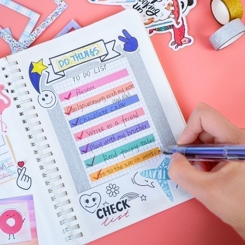 Creative Kids Sticker Collection Complete Diary & Stationery Organizer Set|Children's Stationery & Journals