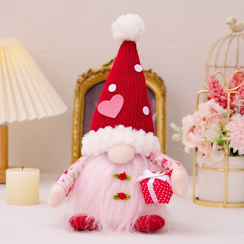 Valentine's Day Heart Bow Knot PVC Doll Cute Rudolph Holiday Date Accessory|Valentine's Day Gifts