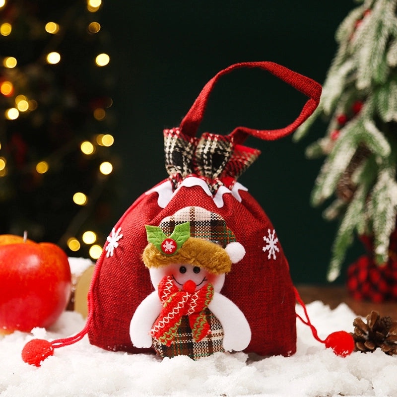 Christmas Festival Gift Bags Cute Santa Claus Elk Christmas Tree Party Streetwear|Holiday Accessories