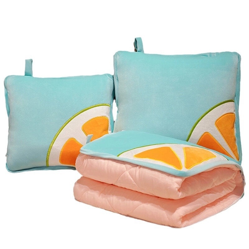 Multifunctional Folding Nap Pillow and Quilt Two-in-One Portable Airable Cover for Office Car Table Use|Home & Living