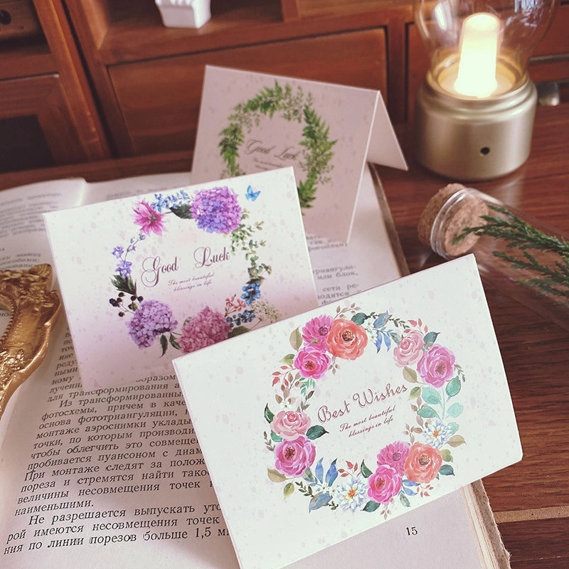 200 Pieces Valentine’s Day Sweet Floral Paper Date Festival Greeting Card Invitations Bulk|Greeting Cards & Invitations