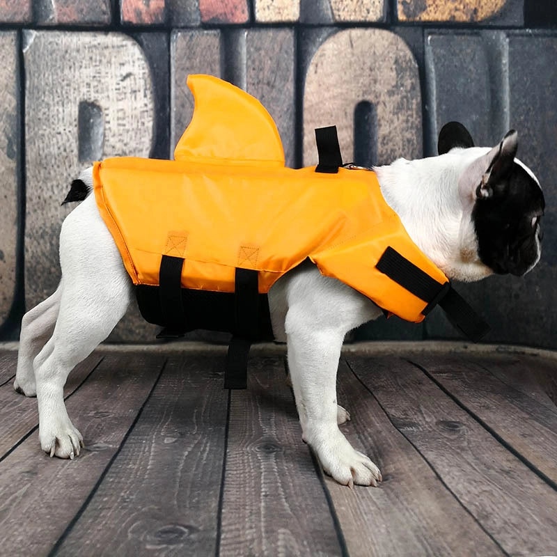 Large & Small Dog Shark Fin Life Jacket Pet Swimsuit Tide Brand Safety Vest|Pet Supplies - Dog Apparel & Accessories