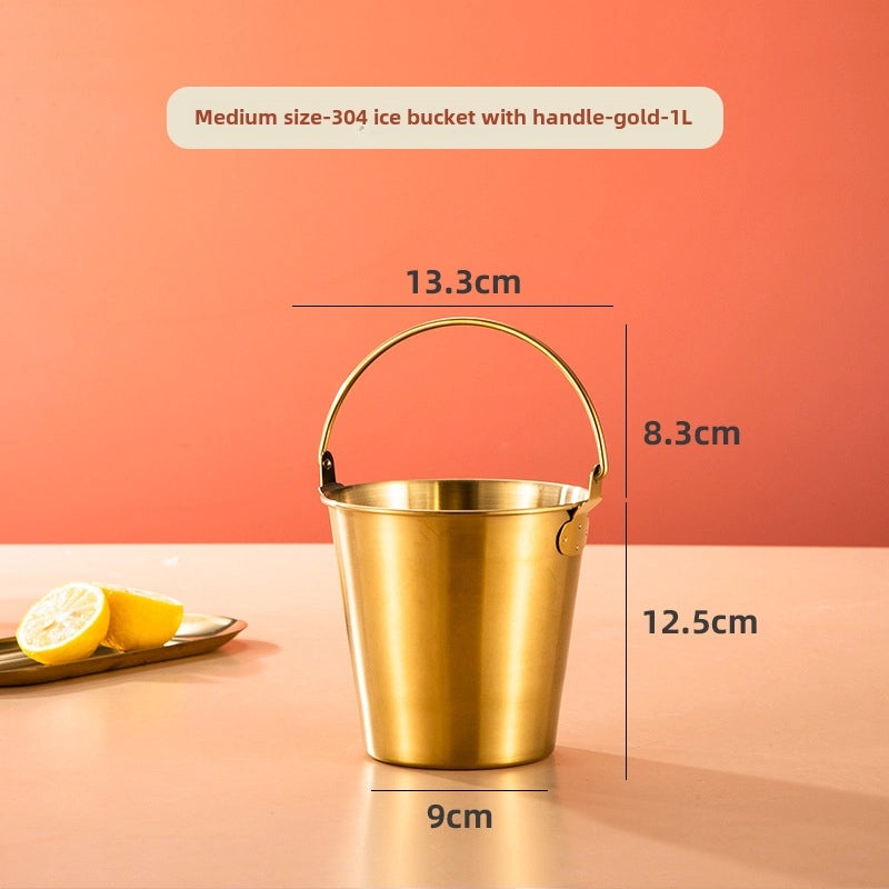 304 Stainless Steel Ice Bucket for Bar & Home Use | Kitchen & Dining Accessories