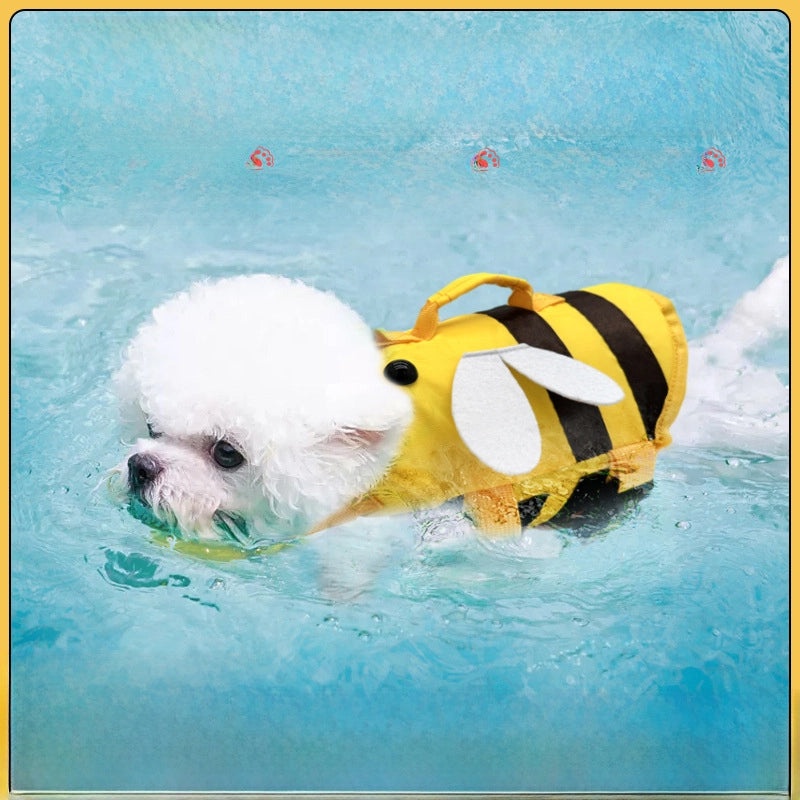 Customized Small Medium Dog Life Jacket Summer Adjustable Pet Swimsuit Safety Vest | Pet Supplies