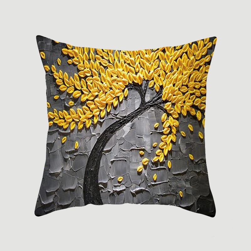 Modern Pastoral Letter and Plant Linen Pillow Covers for Couch and Sofa Decor | Home Decor & Pillows