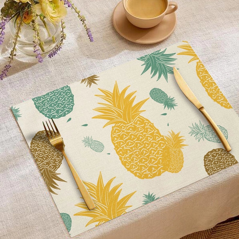 Elegant Nordic Linen Fruit Pattern Cushion Cover for Sofa and Couch | Home Decor Pillows & Cushions