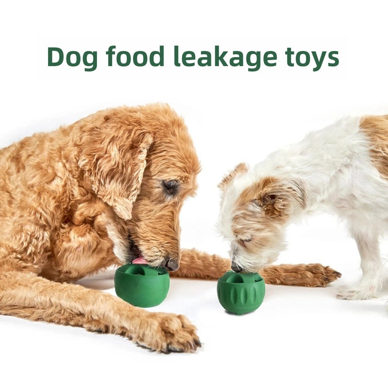 Silicone Dog Chew Toy Ball with Removable Tray for Slow Feeding and Teething | Pet Feeding & Chew Toys